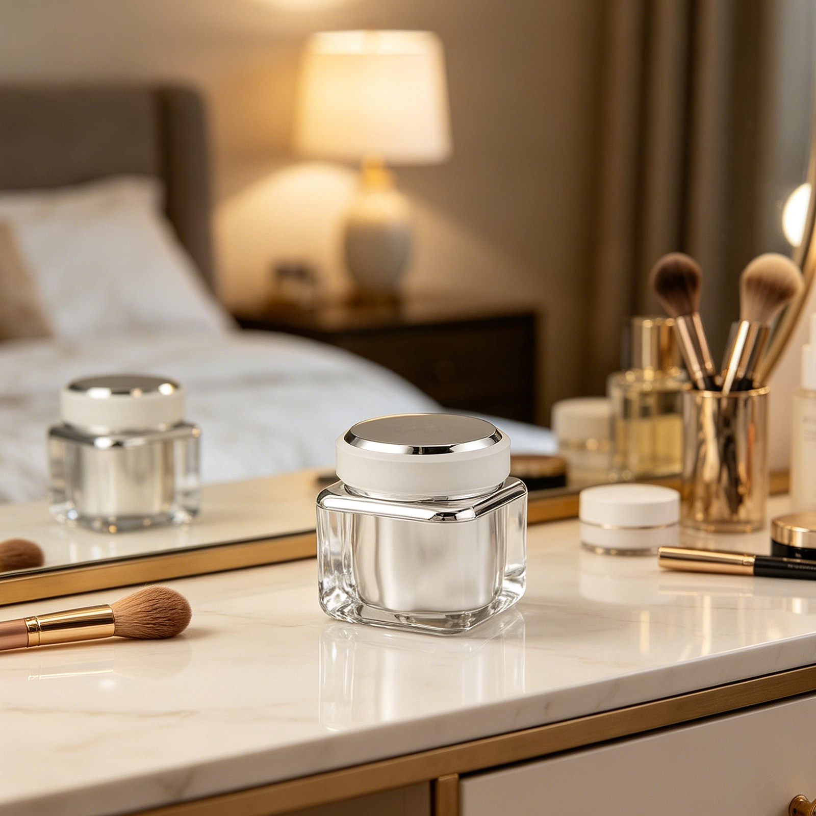 Luxury Skincare Bottles - Refillable Luxury 50Ml High-End Skincare Bottles