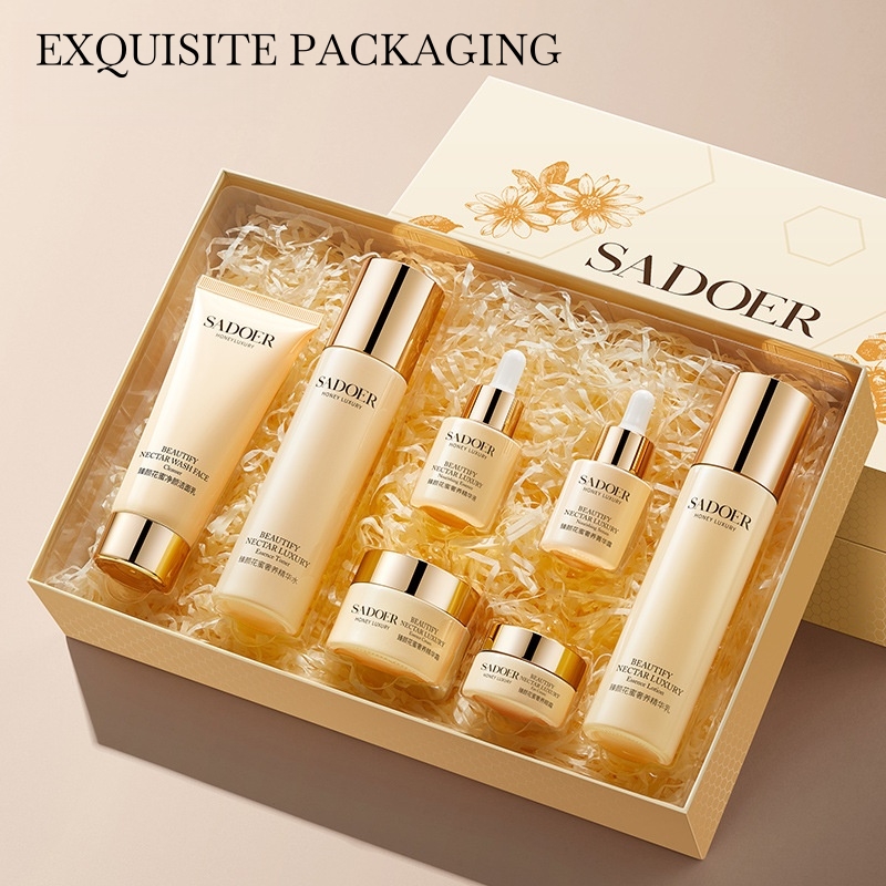 Luxury Skincare Gift Set - Zhenyan Flower Honey Luxurious Skincare Seven-Piece