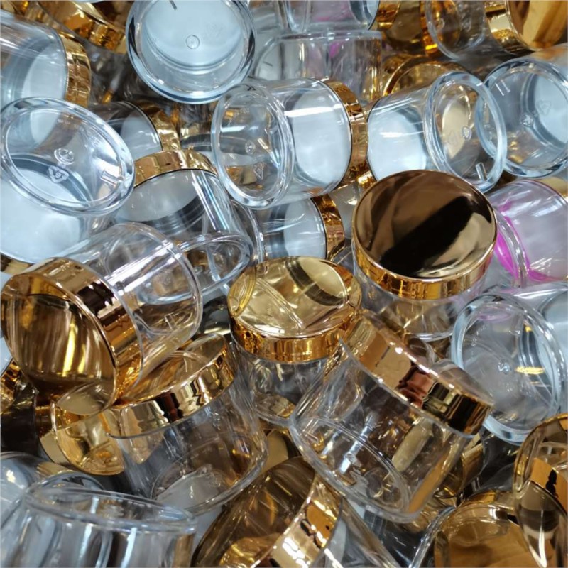 20/50/100Pcs Gold Lid Clear Em – Luxury Skincare Packaging recenzja i cena