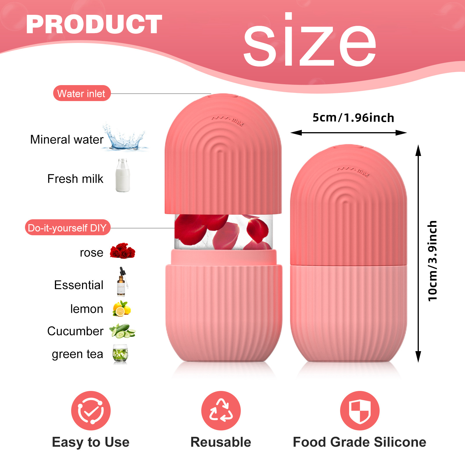 1pc silicone face ice cube mol – Luxury Skincare Gift Set recenzja i cena