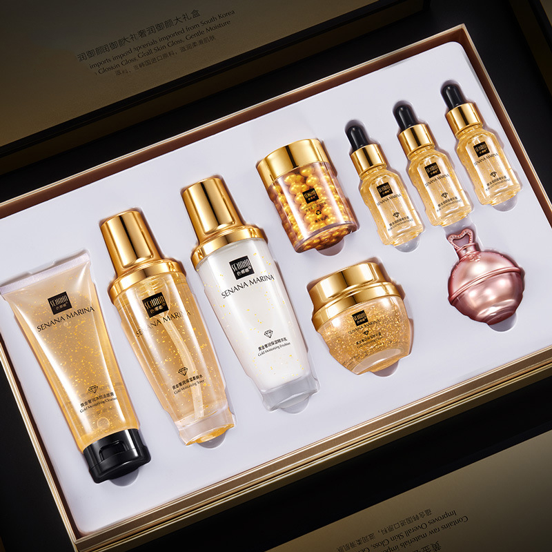 Women 24K Gold Skin Care Set 9 – Luxury Skincare Toner recenzja i cena