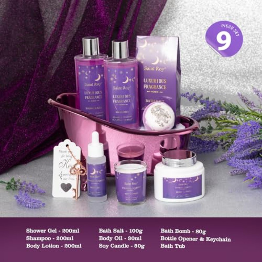 Bath Basket Spa Kit Spa Gifts  – Luxury Skincare Gift Set recenzja i cena