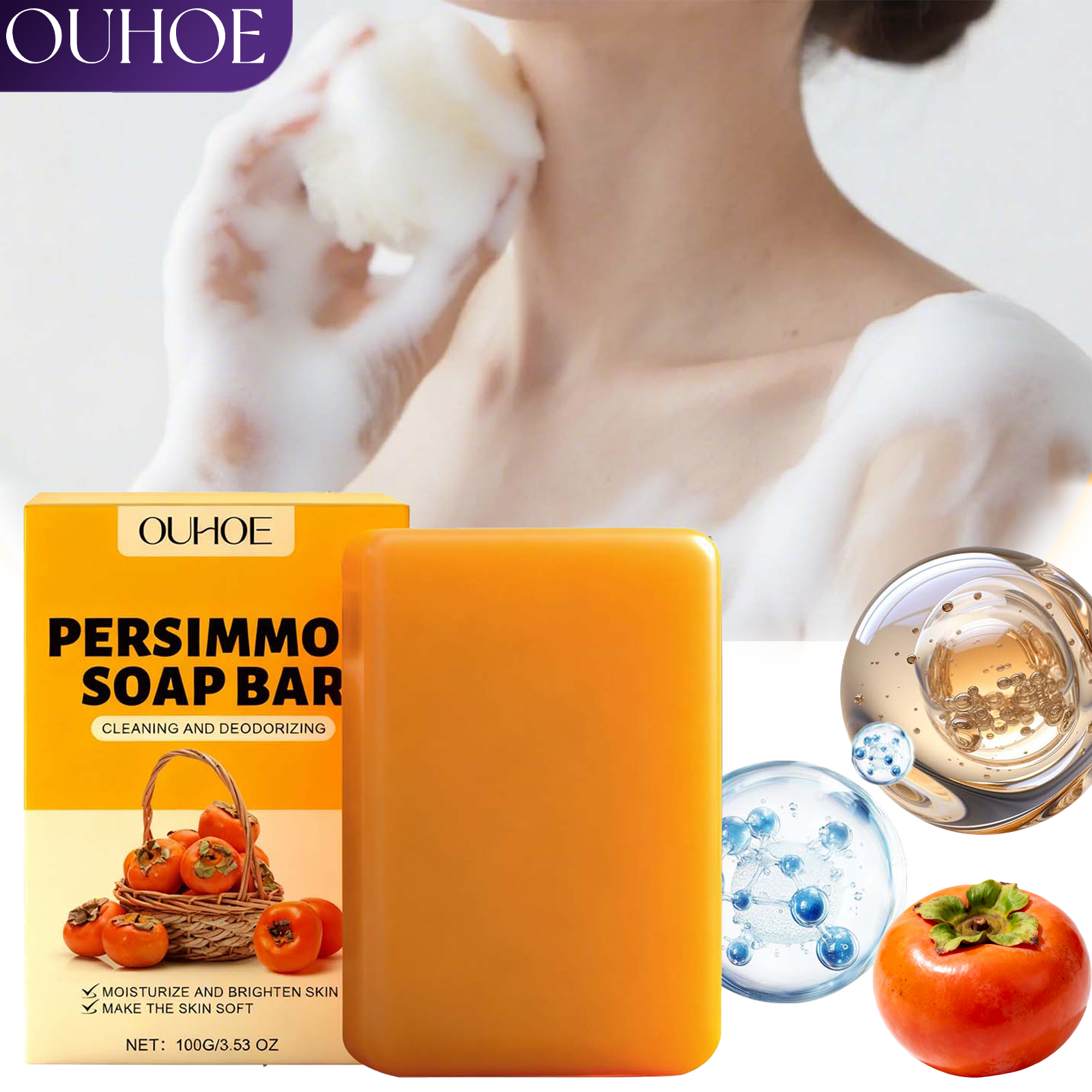Persimmon Scented Body Soap Ba – Luxury Skincare Gift Set recenzja i cena