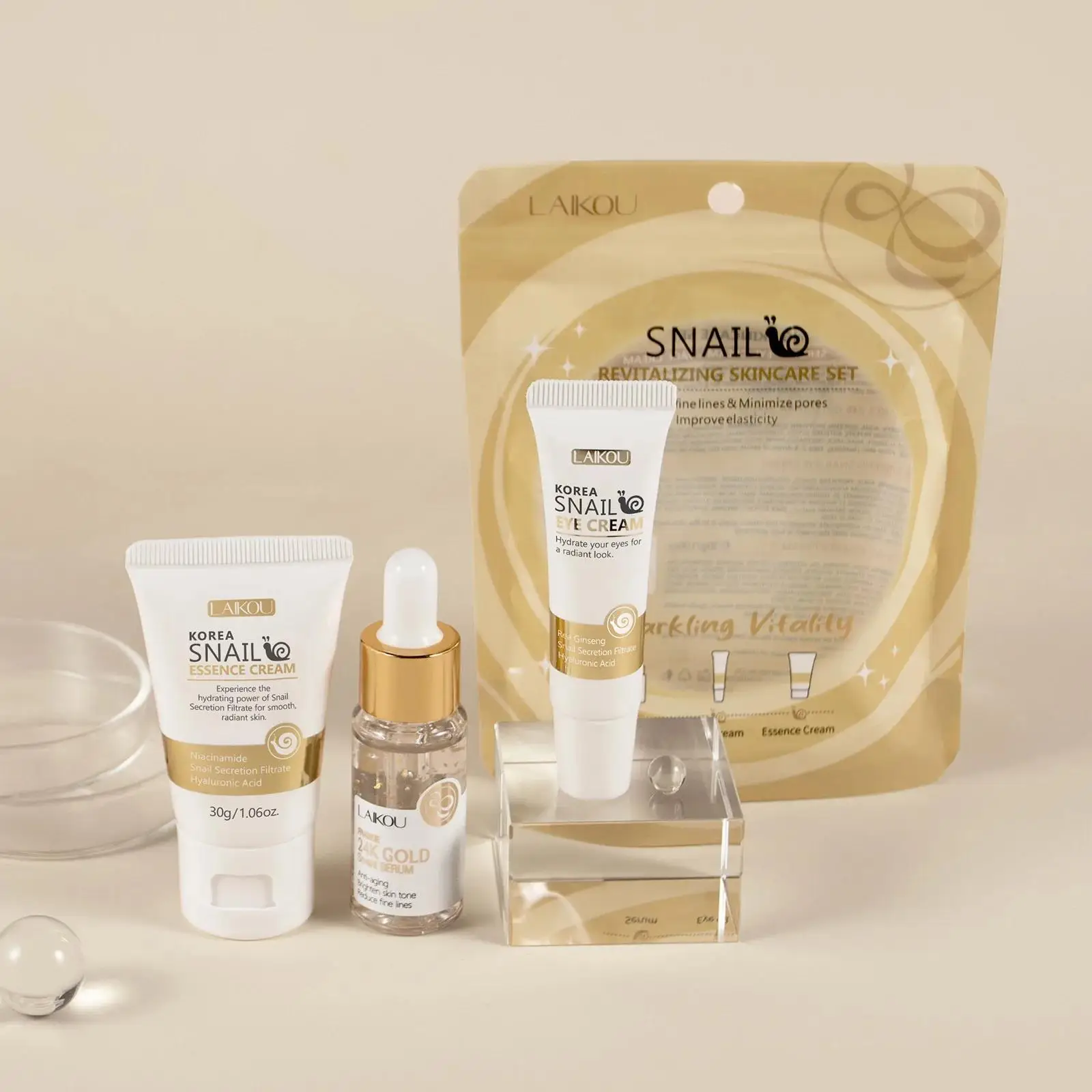 24K Gold Snail Repair Serum Ey – Luxury Skincare Lines recenzja i cena
