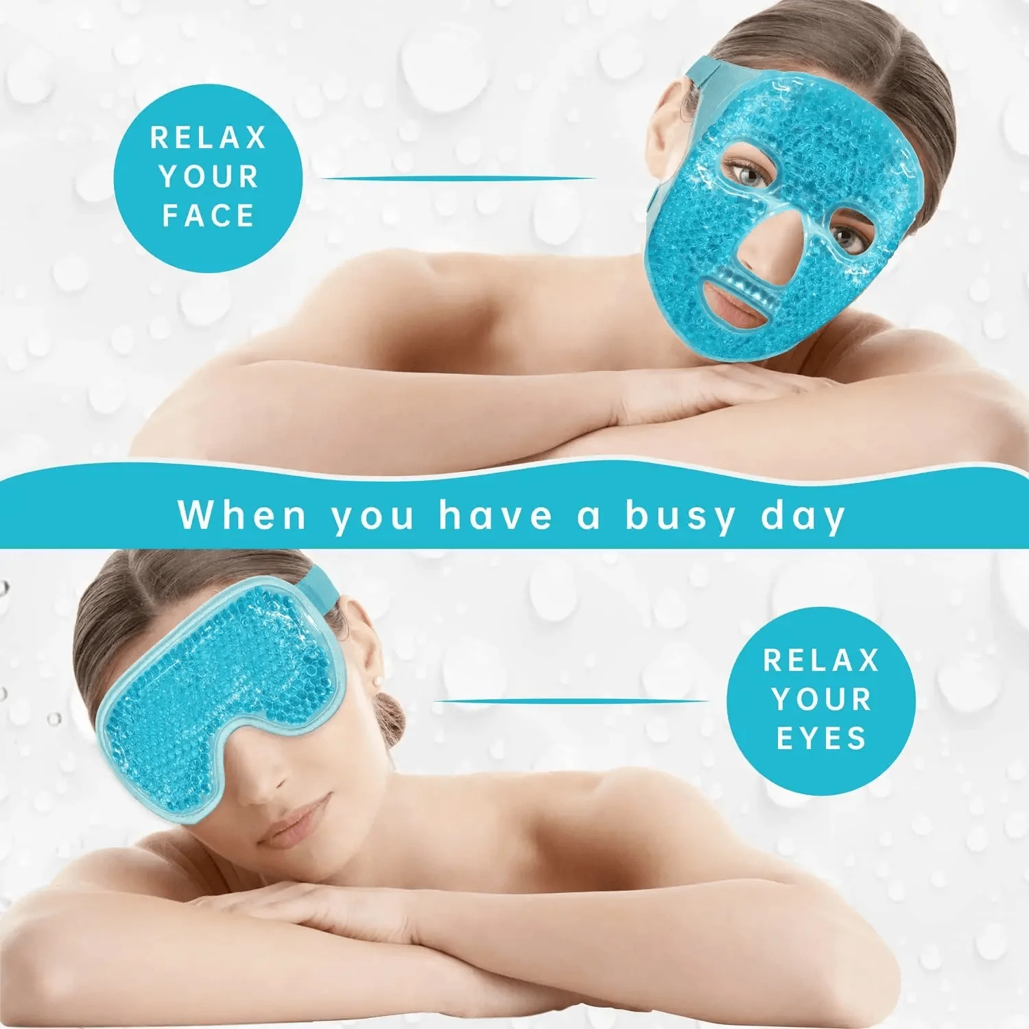 Gel Cooling Ice Face Eye Mask  – Luxury Skincare Gift Set recenzja i cena