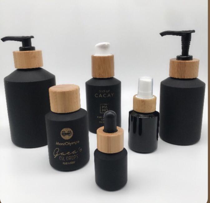 60pcs 120ml black matte glass  – Luxury Skincare Bottles recenzja i cena