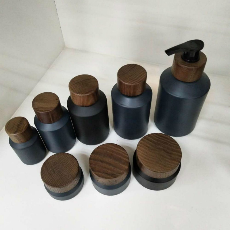 60pcs 120ml black matte glass  – Luxury Skincare Bottles recenzja i cena