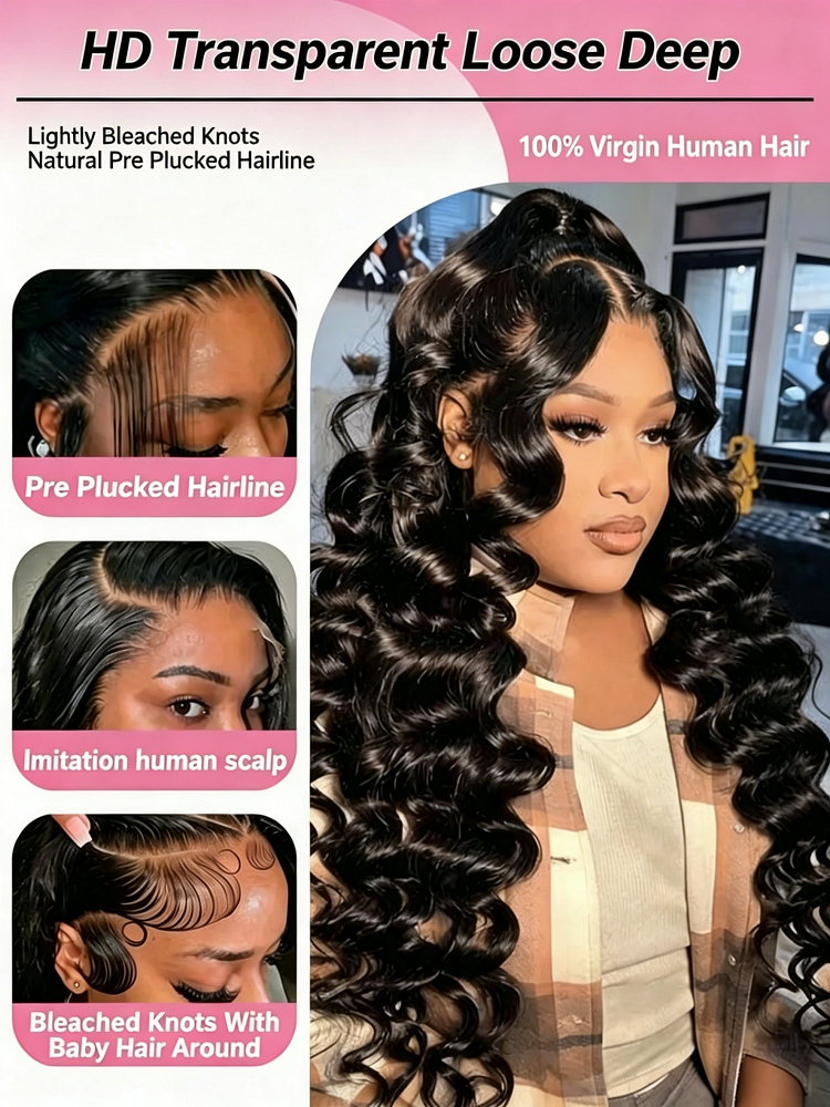13x6 HD Loose Deep Wave Lace F – Luxury Skincare Lines recenzja i cena