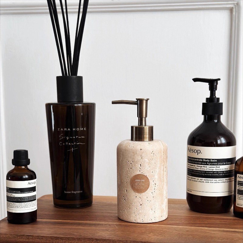 Natural Stone Lotion Dispenser – Luxury Skincare Bottles recenzja i cena