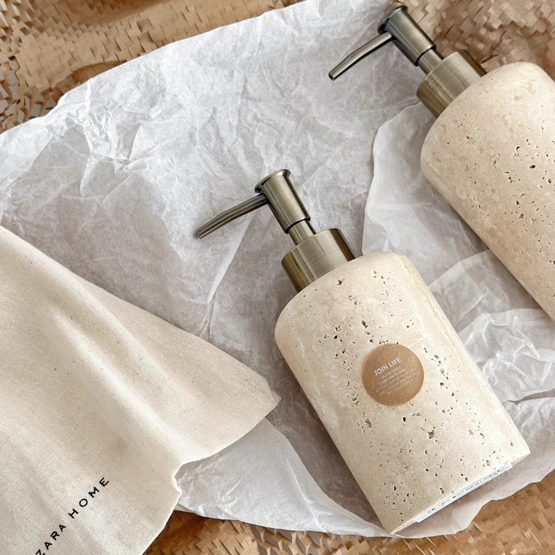 Natural Stone Lotion Dispenser – Luxury Skincare Bottles recenzja i cena