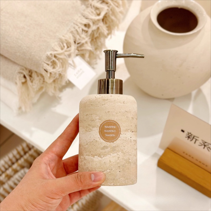 Natural Stone Lotion Dispenser – Luxury Skincare Bottles recenzja i cena