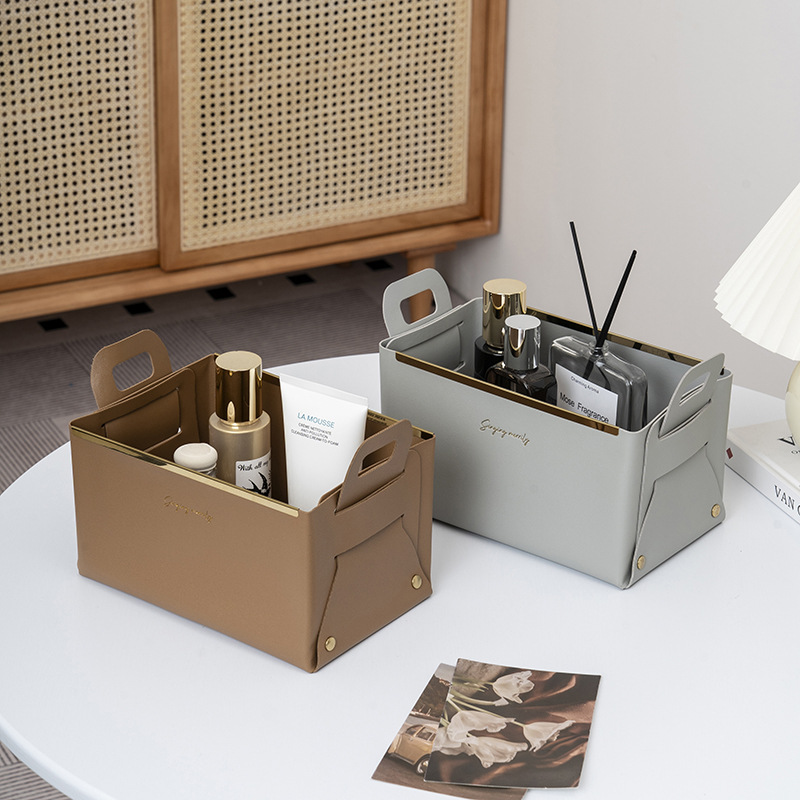 Light luxury leather storage b – Luxury Skincare Box recenzja i cena