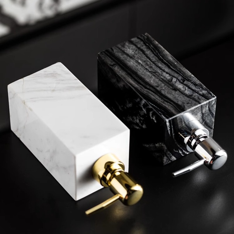 Natural Marble Soap Dispenser  – Luxury Skincare Bottles recenzja i cena